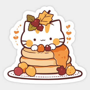 Cute Pancake Kitten Sticker